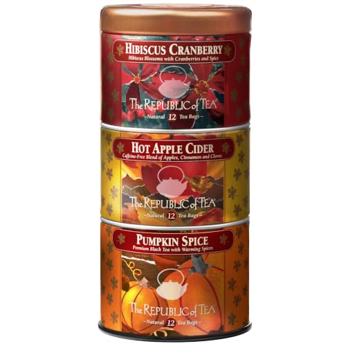 The Republic of Tea Harvest Stackable Tea Sampler, 36 Count