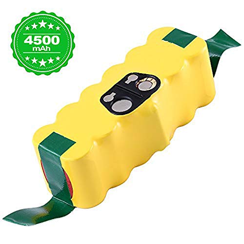 Topbatt 14.4V 4.5Ah pour iRobot Roomba batterie de remplacement 4500mAh Ni-MH R3 500 600 700 800 900 série Batterie pour aspirateur 510 530 532 535 540 550 560 580 620 630 650 660 770 780 790 880 980