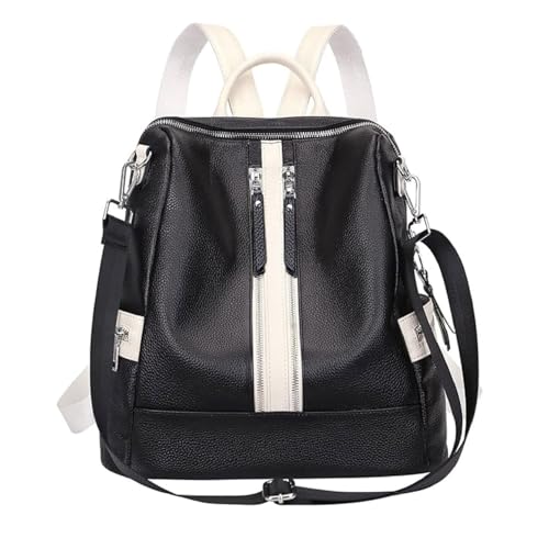 Image of Anti-Theft Backpack for Women | Stylish PU Leather Convertible Shoulder Bag & Backpack Purse | Casual College Travel Daypack Birthday Gift