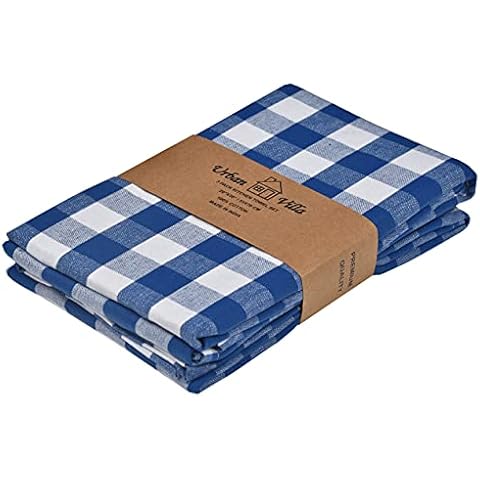 Blue/White S3 Buffalo Check Kitchen Towel Cover