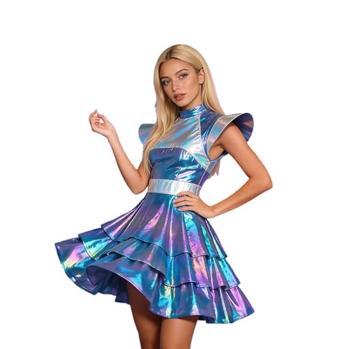 Extraterrestre adulte costume bleu XXL cosplay