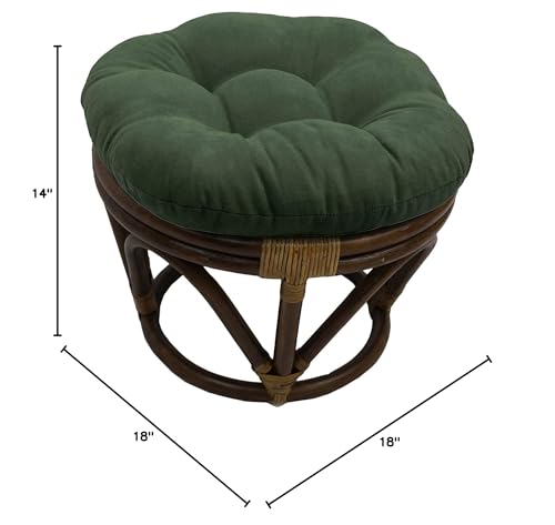 International-Caravan-Furniture-Piece-Rattan-Ottoman-with-Micro-Suede-Cushion International Caravan Furniture Piece Rattan Ottoman with Micro Suede Cushion