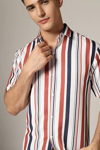 Image of Polly Cotton Solid Half Sleeve Shirt for Men