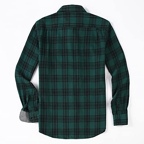 Alex Vando Mens Button Down Shirts Regular Fit Long Sleeve Casual Plaid Flannel Shirt