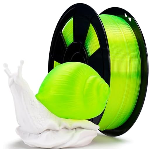 ZIRO PLA 3D Printer Filament, 1.75mm Translucent 3D Printing Filament, Fit for Almost All FDM Printers, 2.2lbs Pure Color Bright PLA, Translucent Fluo Yellow