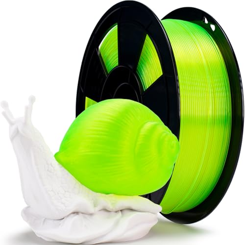 ZIRO Translucent 3D Printer Filament, Accuracy +/- 0.03mm, 1kg Fluo Yellow