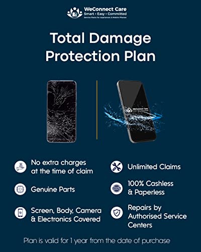 Image of 1 Year Accident, Liquid & Screen Damage Protection Plan & 1 Year Extended Warranty Plan for Smart Phones Price Rs.85001 to Rs.100000 (E Mail Delivery) Oppo Vivo Samsung Realme Poco
