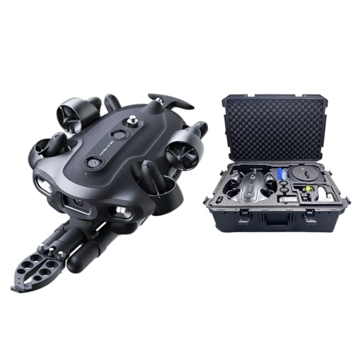 QYSEA FIFISH E-E200A Underwater ROV with Robotic Arm, Integrated mini-DVL for Precise Navigation,...