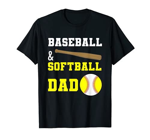 Homme Baseball & Softball Dad Fête des pères pour papa T-Shirt