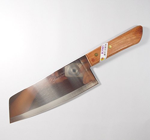 Chef's Knife Cook Knives KIWI Brand 21 Utility Thai Cutlery Steak Wood Handle Kitchen Sharp Blade 7.5