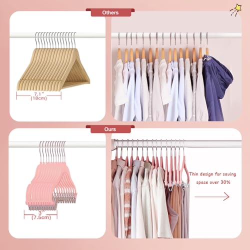 Stormix Baby Hangers, 14 Pack Pants Hangers With Clips, Non-Slip Clothes Hangers thumb #4