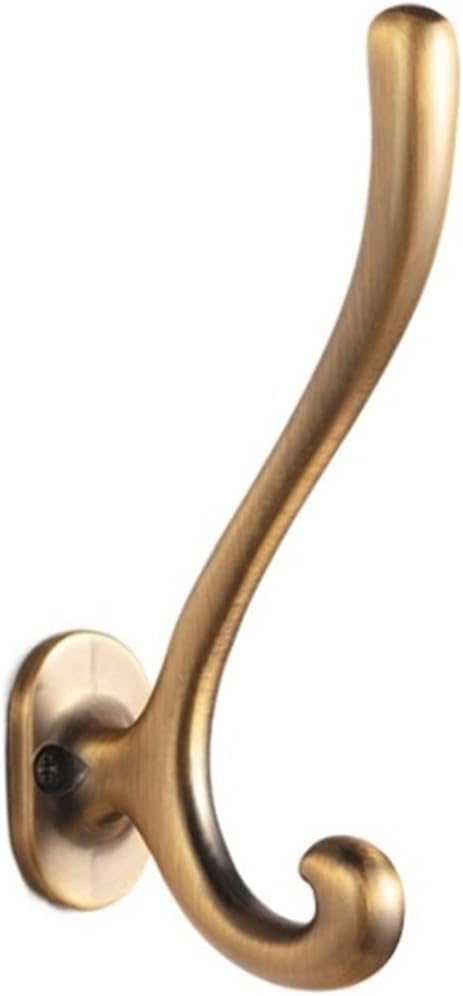 Hook Firm Hangers Hook Wall Hooks Bathroom Towel Holder Hook Cloakroom Cloth Hanging Hooks for Porch Bedroom(Gold)