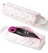 Linpr Quilted Hair Tool Travel Bag for Women, Cute Portable Hot Tools Storage Bag for Hair Dryers...
