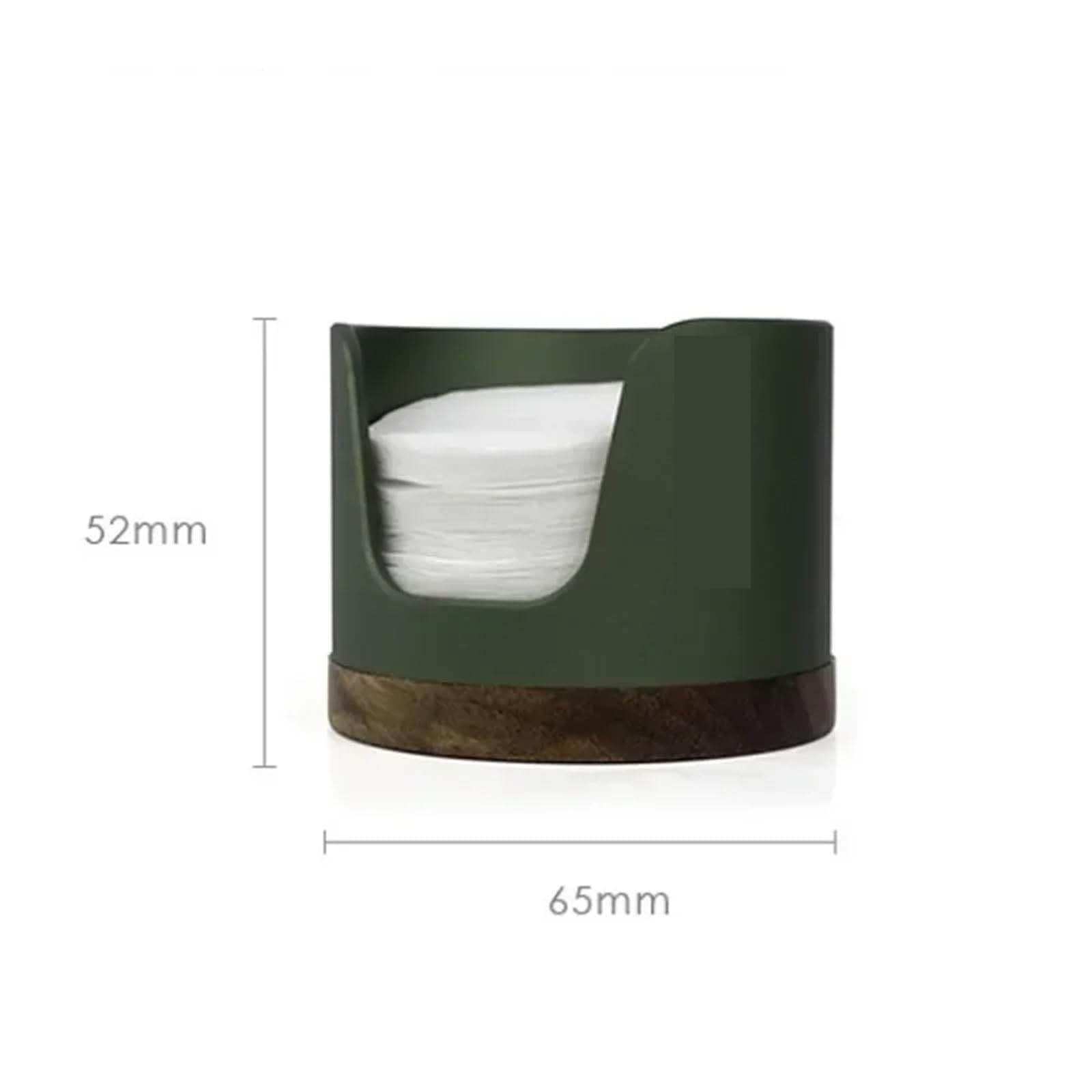 Kaffeefilterpapier-Aufbewahrungsbox mit Griff, runder Filterpapierhalter, Filterpapier, staubdichte Aufbewahrungsbox Für Kaffeebar(Silver)