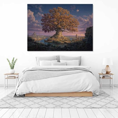 Arbre de vie decoration murale pour une atmosphere chaleureuse et apaisante