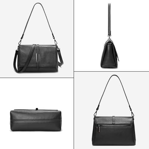 Women Small Genuine Leather Shoulder Bag Soft Crossbody Purse for Lady Handbag4