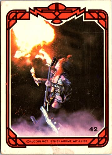 Gene Simmons trading card Kiss 1978 Donruss #42 Rock Star