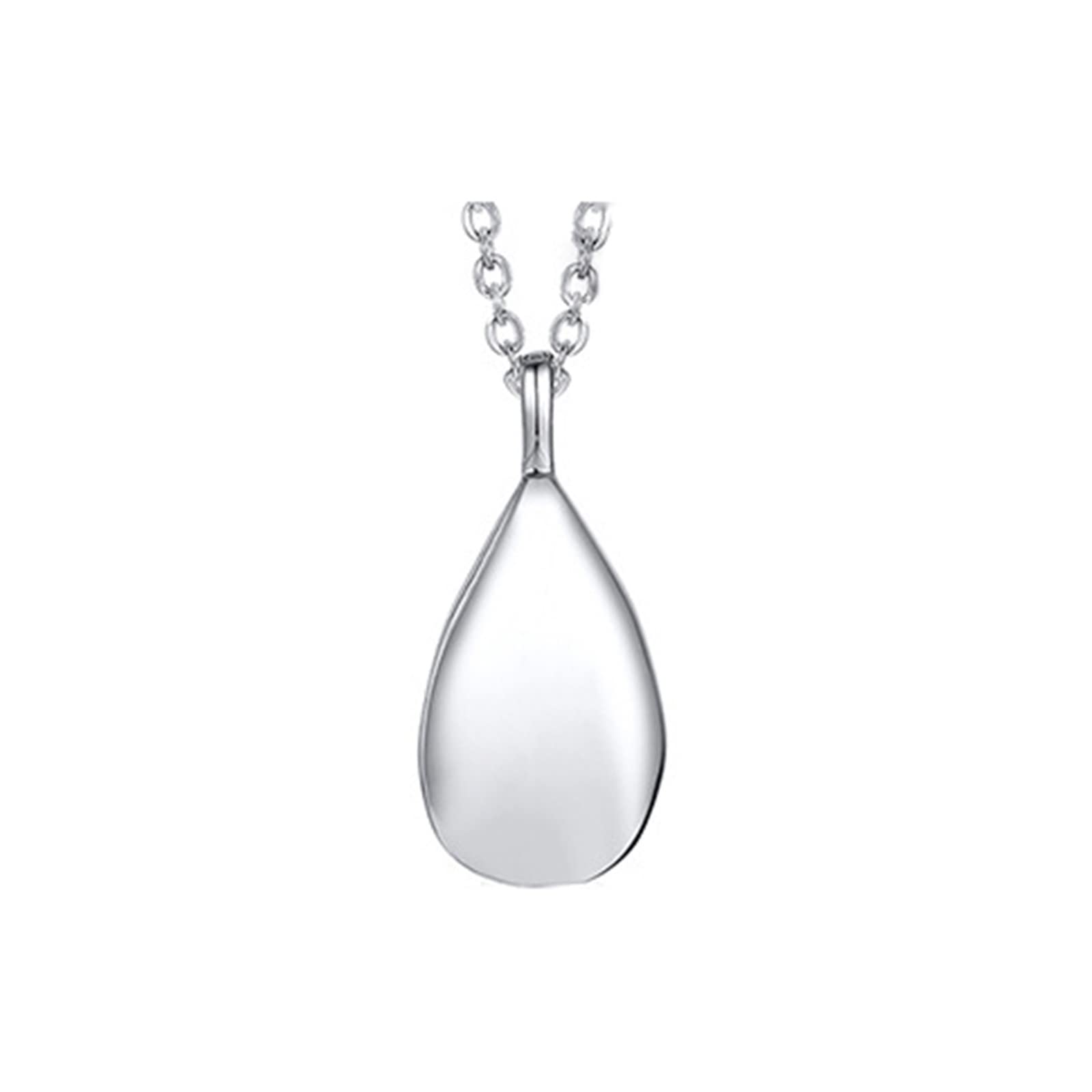 Epinki Collana Urna Funeraria Cilindro Argento Acciaio Inox Per Ceneri - Catena 60cm