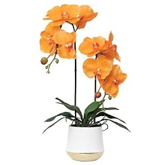 Orange- White Gold Vase