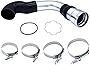 MOCW 3.5' Cold Side Intercooler Pipe & Boot Upgrade Kit Compatible with 2011-2016 Ford 6.7L Powerstroke Diesel F-250 F-350 F-450, Silver