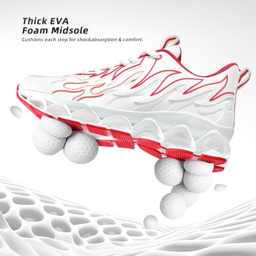 Image of Mens Running Shoes Mesh Breathable Trail Runners Fashion Sport Blade Walking Tennis Sneakers