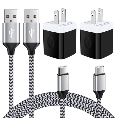 Type C Charger Fast Charging Block 5V/1A Wall Charger Box Plug Cube Brick with C Charger Cable 3ft USB Type C Cable Cord for iPhone 16 15,Samsung Galaxy S25 Ultra A15 A16 S24 A55 A54 S23 Ultra A14 A13