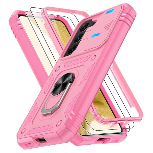 Coque Samsung S22 robuste rose contre les bris d'écran