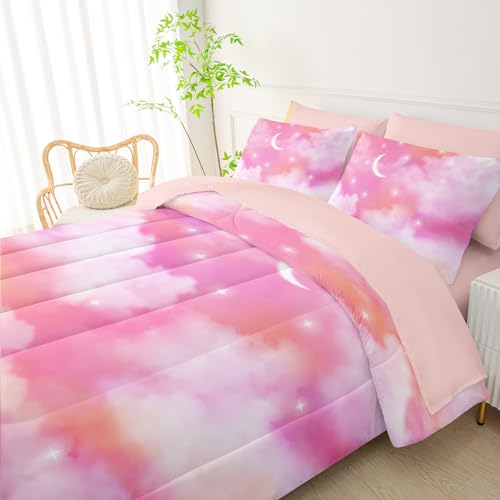 50% Off QOOMO Pink Cloud 7-Piece Kids Comforter Set - Image 7