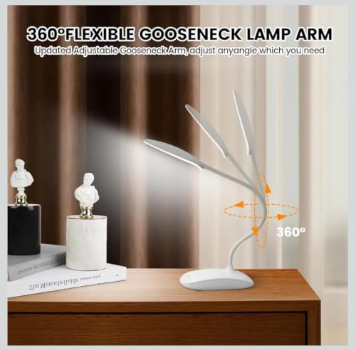 Image of Rechargeable LED Study Table Lamp White Pack of 1