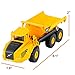 POCO DIVO Diecast 3pcs Construction Vehicle Play Set, 1/50 Crawler Excavator, 1/50 Wheel Loader, 1/87 Dump Truck, Action Alloy Toy Backhoe Dozer Hauler Scale Model, Kid Boy STEM Gift Adult Collection