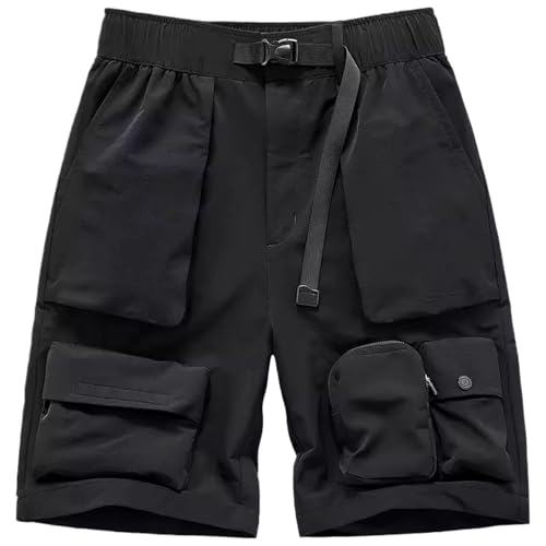Short tactique homme noir longueur genou pour ne plus manquer de poches de rangement