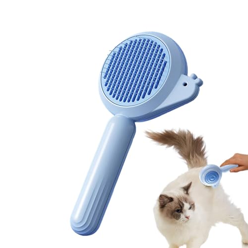 Pet Grooming Brush, Cat Hair Remover Brush, Lightweight Kitten Supplies, Pet Massaging Tool for Removing Tangles, Loose, and Dirt, Comfortable Handle to Easy Use