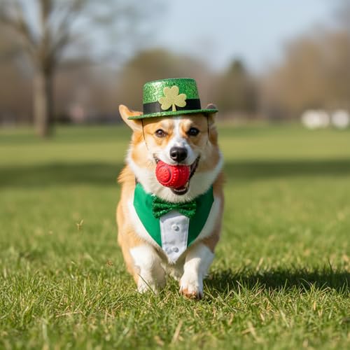 Disfraz para perro Leprechaun St. Patrick’s Día Talla M miniatura 5