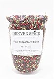 Four Peppercorn Blend, Rainbow - 1/2Lb (8oz) Colorful Classic Peppermill Blend