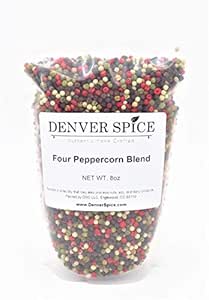 Four Peppercorn Blend, Rainbow - 1/2Lb (8oz) Colorful Classic Peppermill Blend