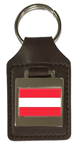 Porte-clés en cuir gravé Dordrecht souvenir Pays-Bas vintage