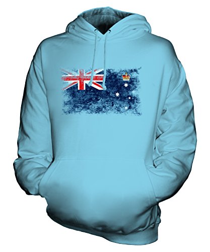 Sweat Pull à Capuche Homme Femme Victoria Drapeau Délavé Coton Unisexe