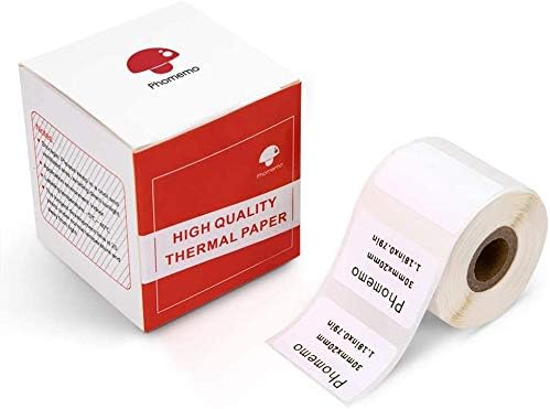 Phomemo M110 Labels for Phomemo M110/M200 Label Maker,1.18" x 0.79" (30x20mm) Square Self-Adhesive Label Multi-Purpose Thermal Sticker Phomemo Paper for Barcode,Name,Address,Logo, 230 Labels/Roll