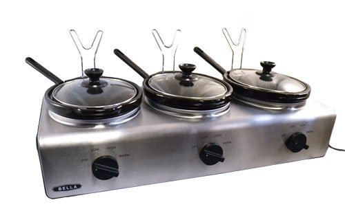 Bella Triple Slow Cooker Buffet & Server