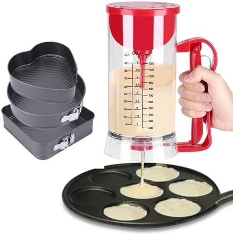 Mezclador y dispensador de Masa para panqueques y Magdalenas 2 en...