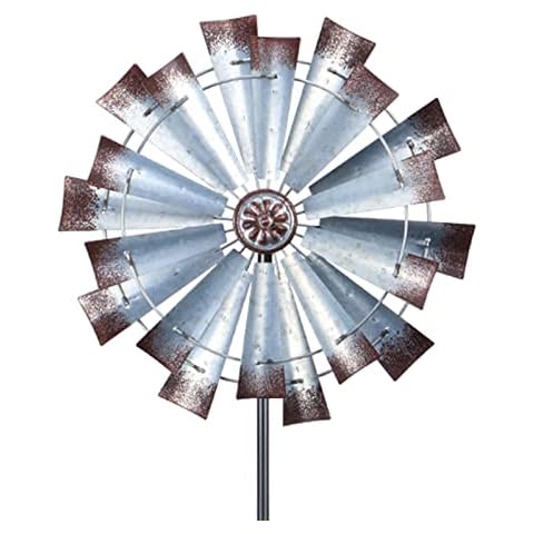 Metall-Windspiel - 132 cm Outdoor-Windspiel Vintage Stil Rasen Spinner Cover