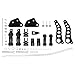 HDBUBALUS Forward Controls Kit Pegs Levers Linkages Fits For Harley Dyna Street Bob 2006-2017 Low Rider 2000-2012 Super Glide 2000-2015 Fat Bob 2008-2013 Black
