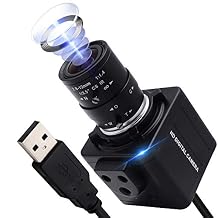 USB Camera 4K Ultra HD Mini Webcam with 2.8-12mm Optical Zoom Lens Camera High Speed USB2.0 30FPS Web Camera for Mac,Window,Linux,Android