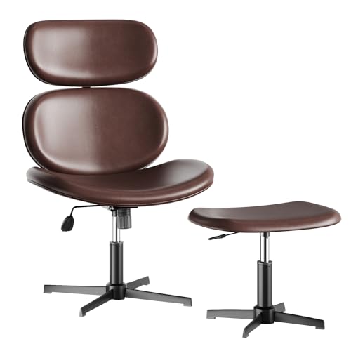 Bestier Swivel Chair with Ottoman