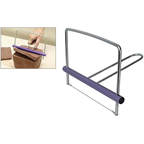 AMACO 1473770 Adjustable Handled Clay Slicer, Stainless Steel Cover