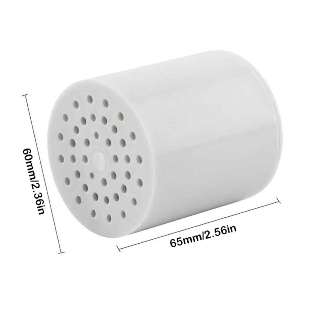 Cartuccia di ricambio per filtro doccia a 15 fasi, 4 pezzi, compatibile con addolcitore d'acqua, migliora la qualità dell'acqua per pelle e capelli più sani, facile da installare, filtro per soffione