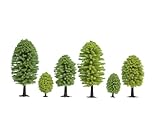NOCH Lot de 10 arbres à feuilles caduques réalistes 5-9 cm Complément parfait pour H0 et TT