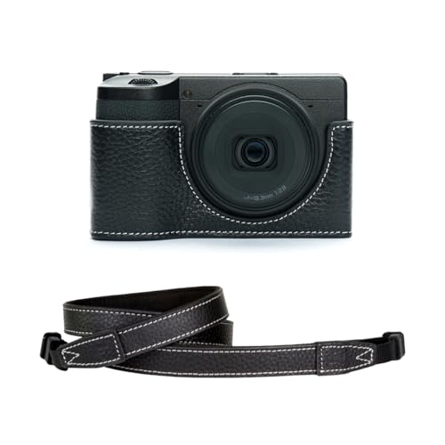 TP Original Ricoh GR4 �J������p �n���h���C�h+15�J�����X�g���b�v �{�v �{�f�B�P�[�X �n�[�t�J�����P�[�X �o�b�O �J�o�[ �d�r�����֗� ��ʊJ�� ���� ��p�Ή��J�����J�o�[ (�u���b�N)