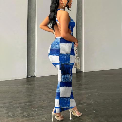 Image of Nimsruc Women Summer Sexy Bodycon Maxi Dress Casual Long Dresses
