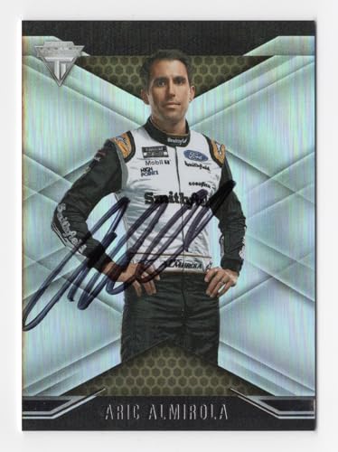 AUTOGRAPHED Aric Almirola 2022 Panini Chronicles Titanium Racing (#10 Smithfield) Signed NASCAR Collectible Trading Card with COA